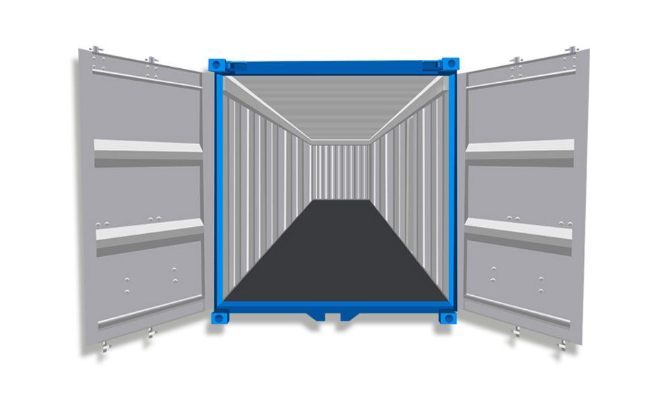 Pallet wide containers